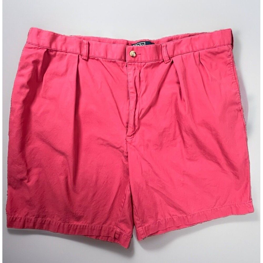 Polo Ralph Lauren Polo Shorts Mens 42 Chino Tyler Cotton Pleated‎